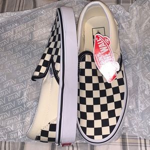 Black and White NWT Checkered VANS